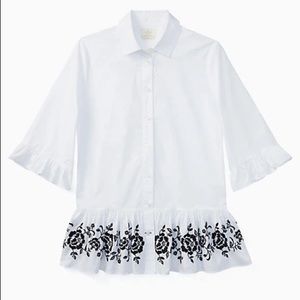Kate Spade broome street short sleeve top